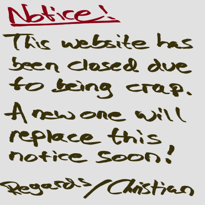 Website closed due to being crap. New one coming soon!